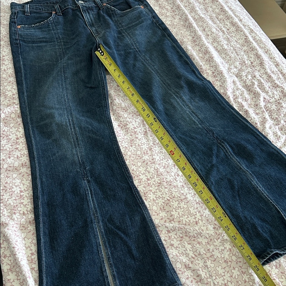 Hailey Flare Split hem dark wash jeans NWT - Picture 13 of 16